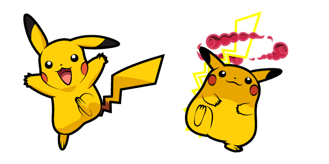 Pokemon Pikachu and Gigantamax Pikachucustom cursor pack