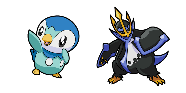 Pokemon Piplup and Empoleoncustom cursor pack