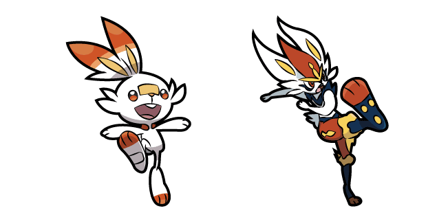 Pokemon Scorbunny and Cinderacecustom cursor pack