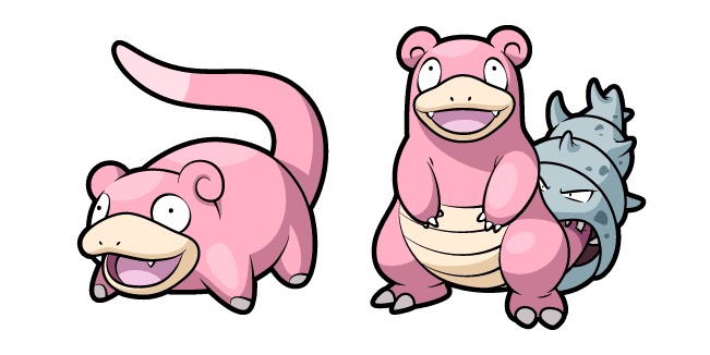 Pokemon Slowpoke and Slowbrocustom cursor pack