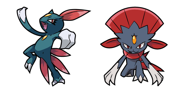 Pokemon Sneasel and Weavilecustom cursor pack