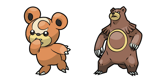 Pokemon Teddiursa and Ursaringcustom cursor pack