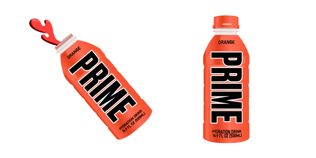 Prime Hydration Energy Drink by Logan Paul and KSI Orangecustom cursor pack