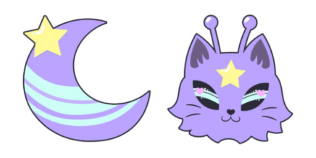 Purple Alien Catcustom cursor pack