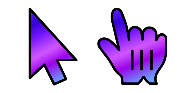 Purple Blue Gradientcustom cursor pack