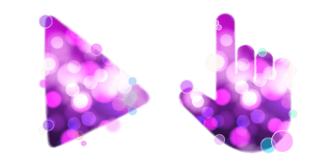 Purple Bokeh Lightscustom cursor pack