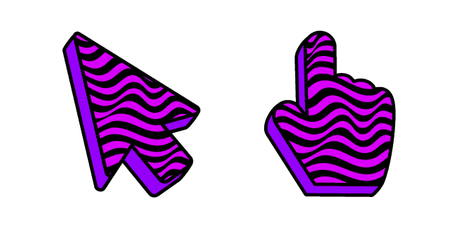 Purple Zebracustom cursor pack