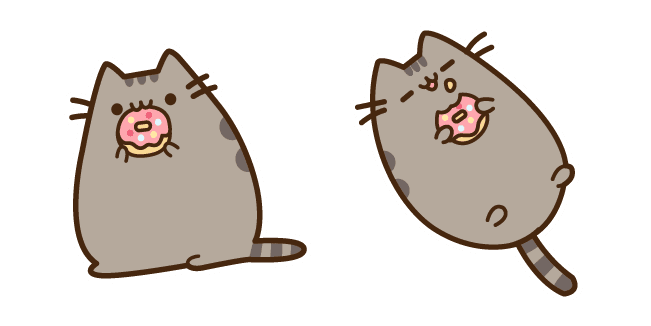 Pusheen Eating Donutcustom cursor pack