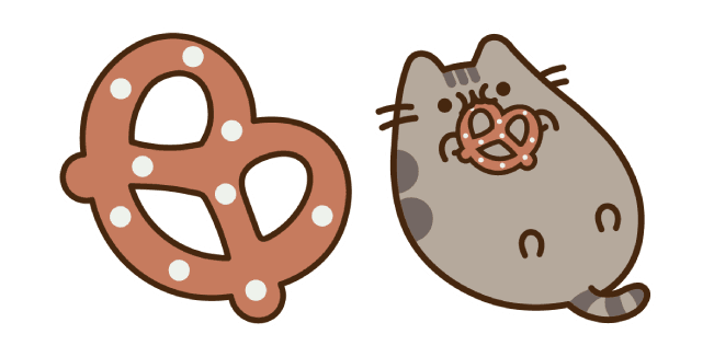 Pusheen and Pretzelcustom cursor pack