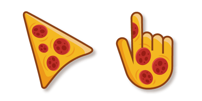 Red and Yellow Pizzacustom cursor pack