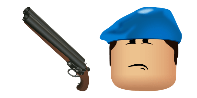 Roblox Arsenal Beret Skin and DB Shotguncustom cursor pack