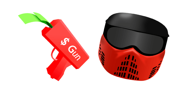 Roblox BIG Paintball Money Gun and Helmetcustom cursor pack