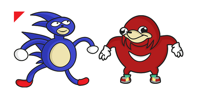 Sanic & Ugandan Knucklescustom cursor pack