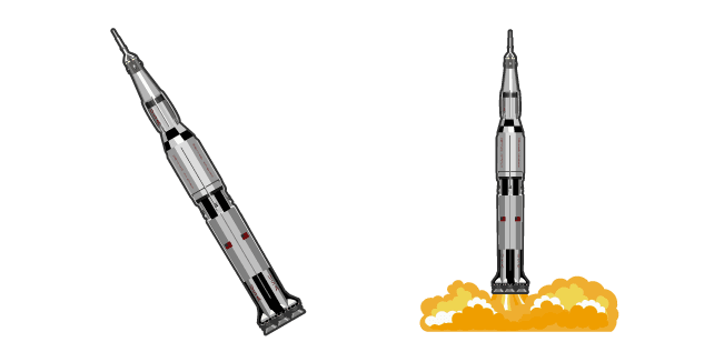 Saturn V Apollo 11 Rocketcustom cursor pack