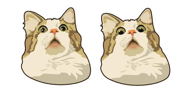 Scared Cat Memecustom cursor pack