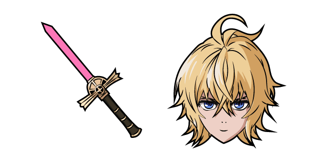 Seraph of the End Mikaela Hyakuya and Swordcustom cursor pack