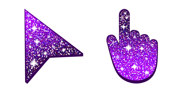 Shades of Violet Glittercustom cursor pack