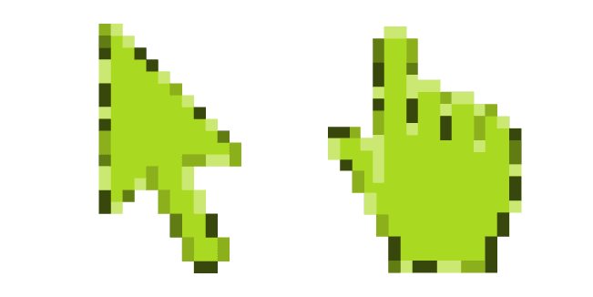 Sheen Green Pixelcustom cursor pack