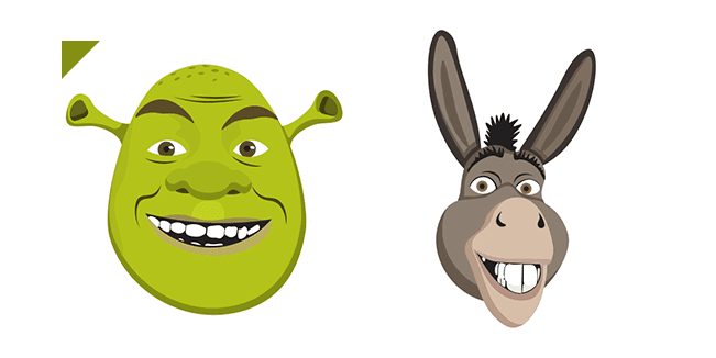 Shrek and Donkeycustom cursor pack