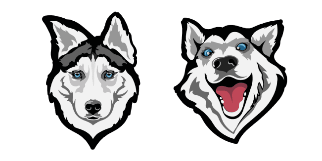 Siberian Husky Dogcustom cursor pack