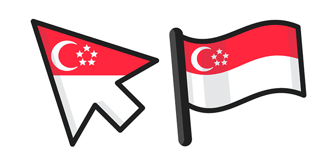 Singapore Flagcustom cursor pack