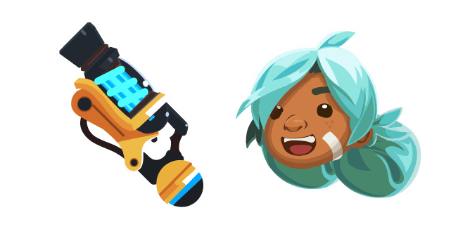 Slime Rancher Beatrix LeBeau and Vacpackcustom cursor pack