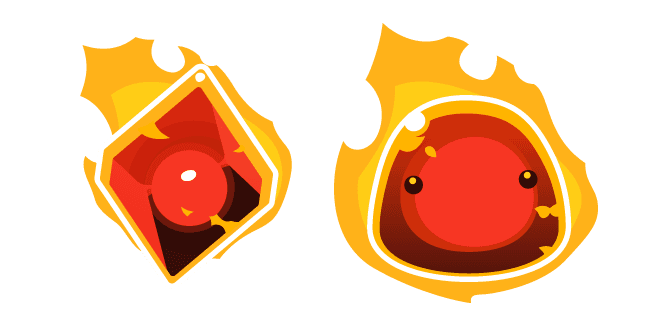 Slime Rancher Fire Slime and Plortcustom cursor pack