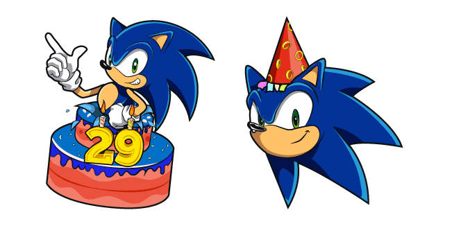 Sonic the Hedgehog 29th Birthdaycustom cursor pack