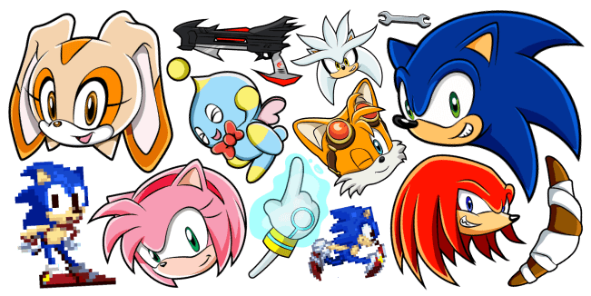 Sonic the Hedgehog cursor collection