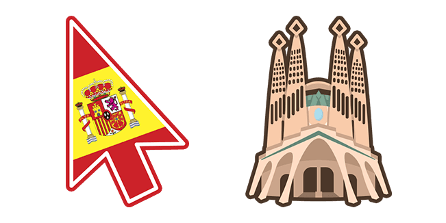 Spain la Sagrada Familiacustom cursor pack