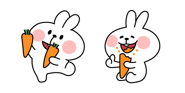 Spoiled Rabbit and Carrot Memecustom cursor pack