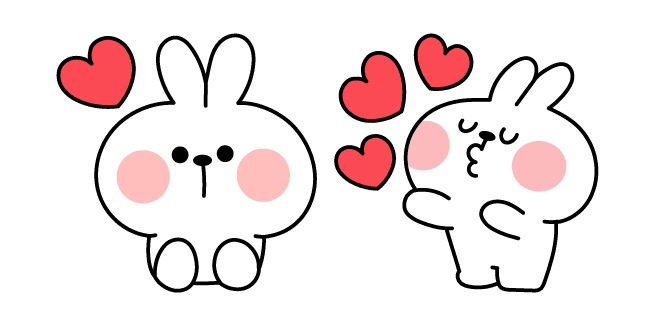 Spoiled Rabbit in Love Memecustom cursor pack