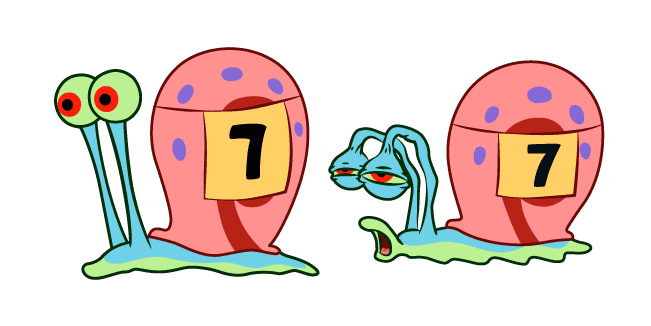 SpongeBob Gary the Snail Race Competitorcustom cursor pack