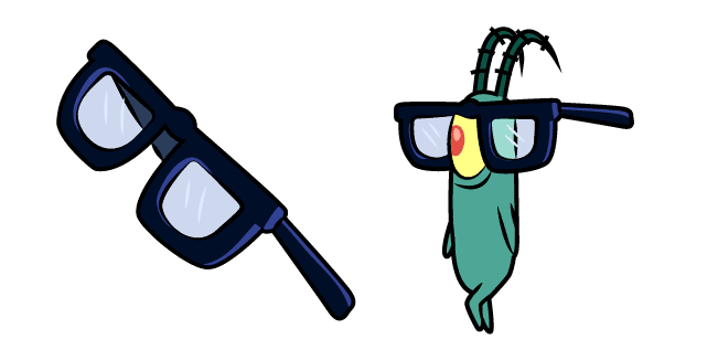 SpongeBob Plankton in Glassescustom cursor pack