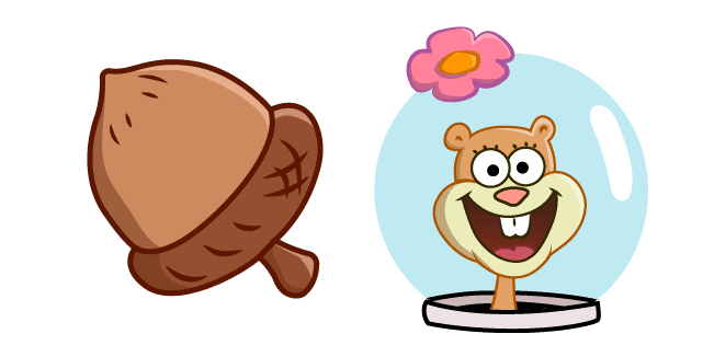 SpongeBob Sandy Cheeks Nutcustom cursor pack