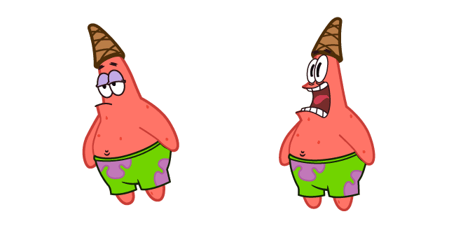 SpongeBob Scared Patrickcustom cursor pack