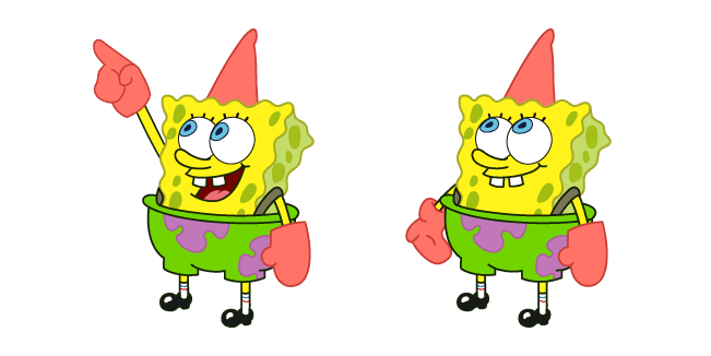 Spongebob Dressed Up as Patrickcustom cursor pack