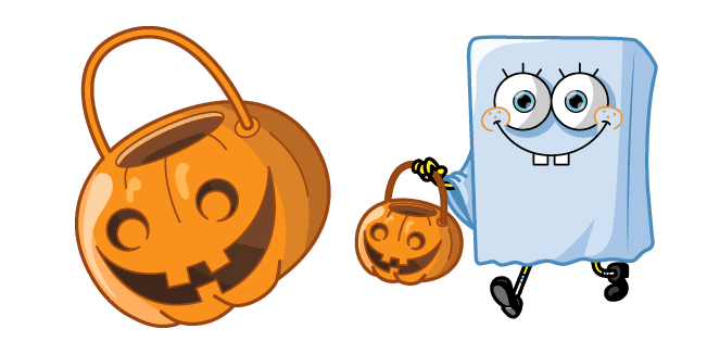 Spongebob Halloween Ghost and Jack-o-Lanterncustom cursor pack