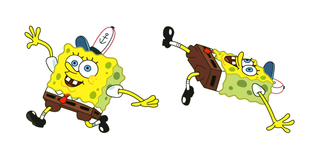 Spongebob Slipping On Icecustom cursor pack