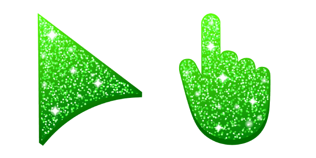 Spring Green Glittercustom cursor pack