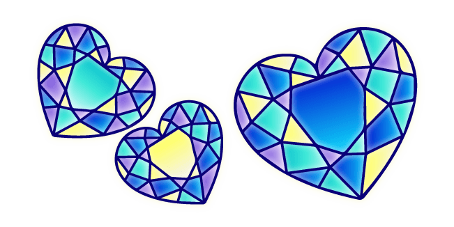 Stained Glass Heartscustom cursor pack