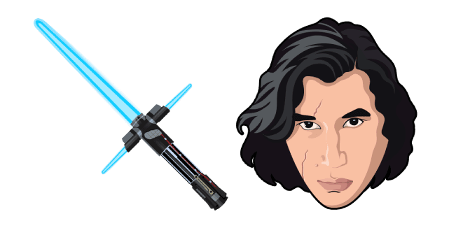 Star Wars Kylo Ren Blue Lightsabercustom cursor pack