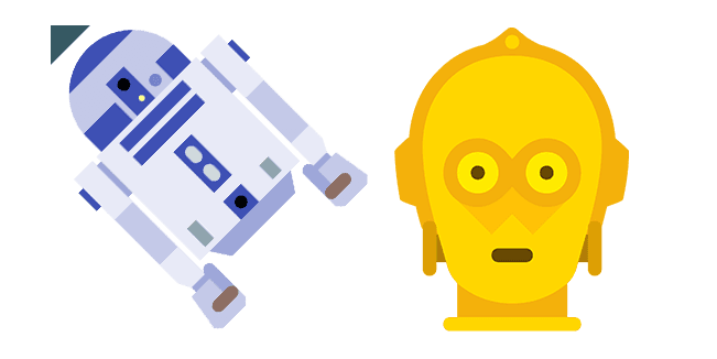 Star Wars R2D2 and C-3PO dsfsfdsfcustom cursor pack