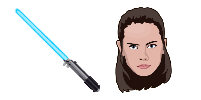 Star Wars Rey Skywalker Lightsabercustom cursor pack