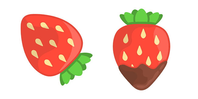 Strawberry with Chocolatecustom cursor pack