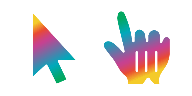 Summer Multicolor Gradientcustom cursor pack