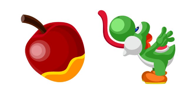 Super Mario Yoshi and Applecustom cursor pack