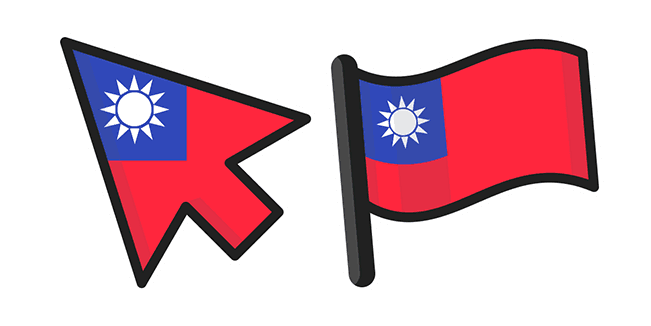 Taiwan Flagcustom cursor pack