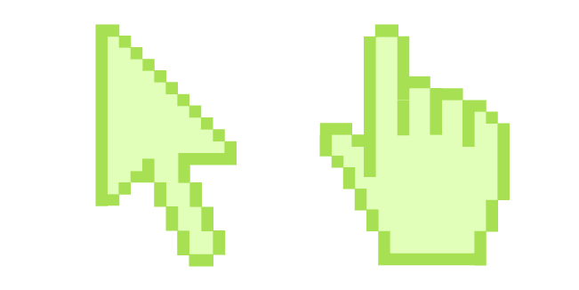 Tea Green Pixelcustom cursor pack