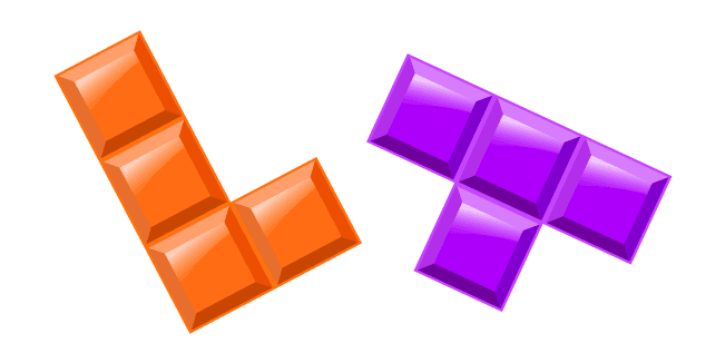 Tetris L-Block and T-Blockcustom cursor pack